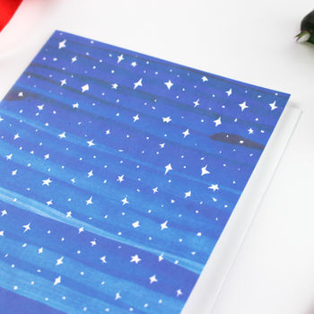 Starry Night Christmas Card, 4 of 5