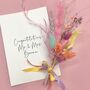 Mini Dried Flower Bouquet Card | Personalised Gift, thumbnail 3 of 4