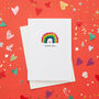 Thank You Rainbow Card Can Be Personalised, thumbnail 2 of 3