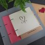 Personalised Heart Engraved Leather Scrapbook Album, thumbnail 8 of 11
