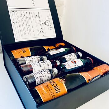 Prosecco Cocktail Gift Box Bellini, Mimosa, Kir Royale, 2 of 5