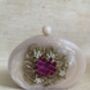 Ivory Hand Poured Pink Luxury Oval Resin Clutch, thumbnail 9 of 10