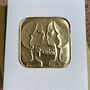 Handmade Personalised Gemini Twins Gold Birthday Card, thumbnail 4 of 4