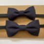 Matching Father And Son Bow Tie Midnight Blue, thumbnail 1 of 3