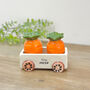 Carrot Salt And Pepper Shakers Food Decor Cruet Set, thumbnail 1 of 9