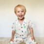 Boys Space Cotton Short Collared Pyjama Set, thumbnail 1 of 5