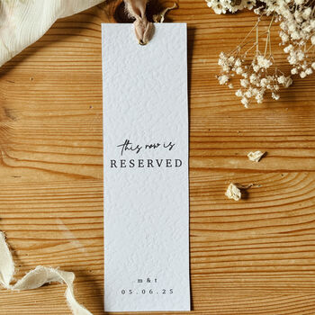 Personalised Wedding Reserved Seat Signs, 2 of 4