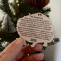 Woodland Hedgehog Wooden Decoration Keepsake, thumbnail 2 of 4