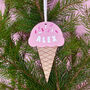 Personalised Ice Cream Hanging Decoration, thumbnail 1 of 2