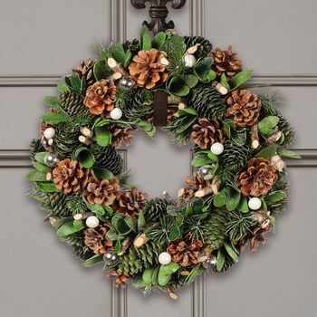 Forest Pine Cone Winter Wreath, 3 of 6