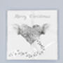 Five Pack Of Angel And Silver Butterfly Christmas Cards, thumbnail 1 of 10
