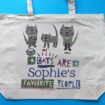 Personalised Cat Person Bag, 10 of 10