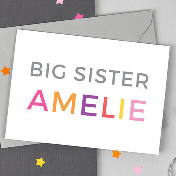Personalised Big Sister Card, 3 of 3