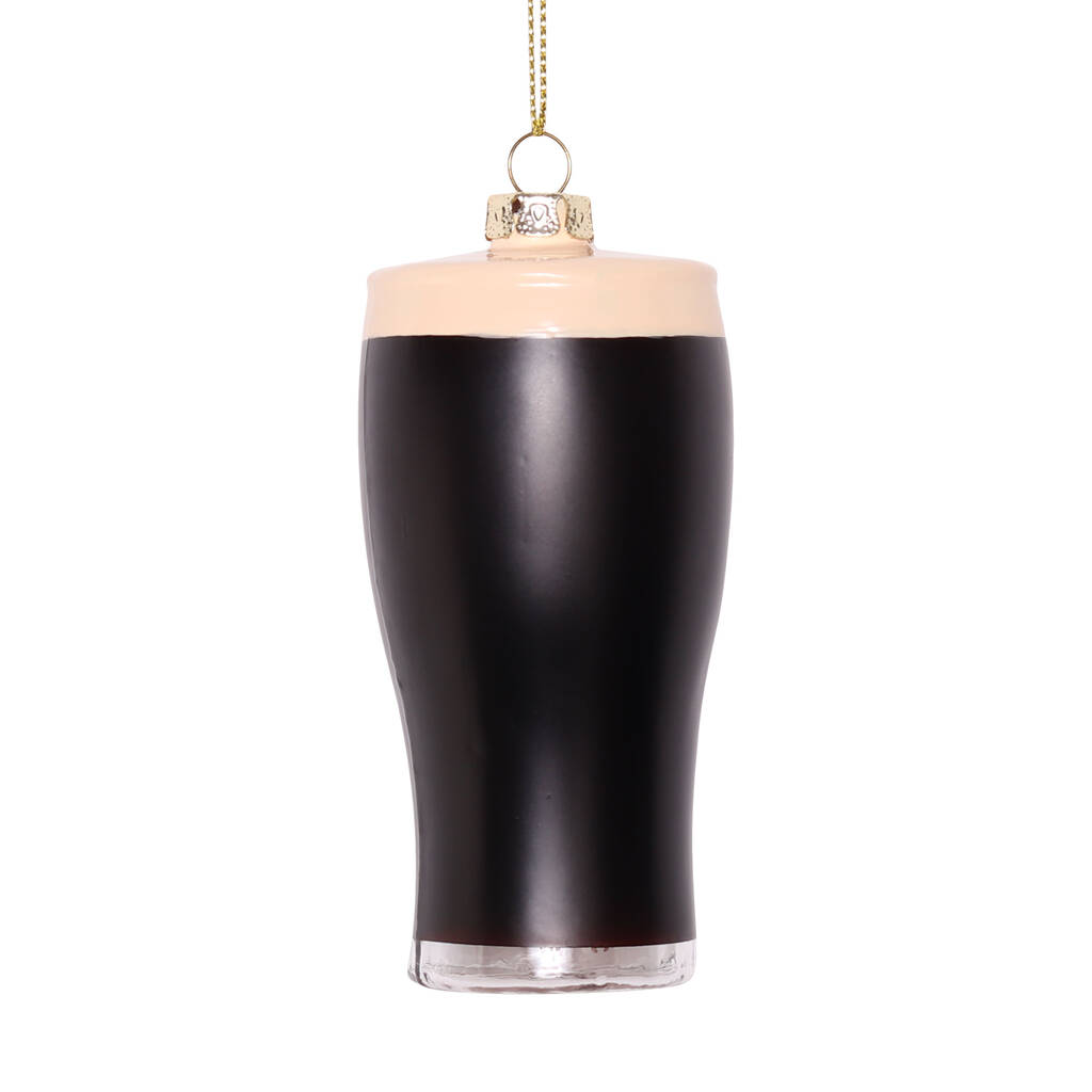 Stout Glass Christmas Decoration, 8cm