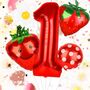 Five Piece Berry 1st Birthday Balloon Set, thumbnail 6 of 8