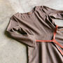 Holborn Striped Jersey Dress Grey Brown, thumbnail 6 of 8