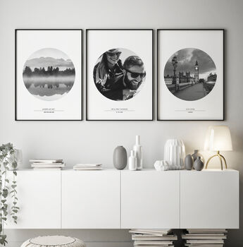 Set Of Three 'Use Your Own Photos' Personalised Prints, 3 of 6
