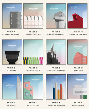 Modern Architecture Print Bauhaus Archiv, 3 of 5