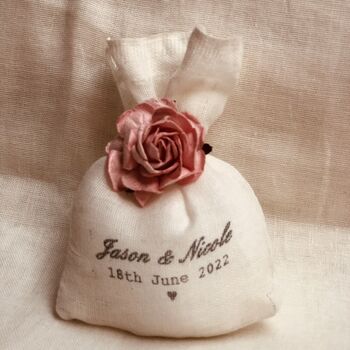Wedding Names And Date Rubber Stamp, 5 of 5