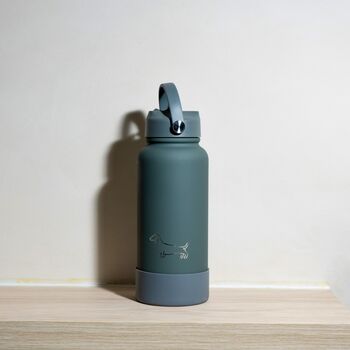 Dachshund 30oz Water Bottle With Removable Dog Bowl, 3 of 6