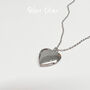 Engraved Heart Locket Hidden Message Box Necklace, thumbnail 9 of 12