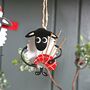 Christmas Sheep With Bagpipes Hanging Decoration, thumbnail 1 of 2