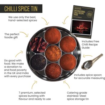 Spice Kitchen Chilli Collection With Storage Tin, 3 of 7