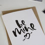 'Be Mine' Valentine's Card, thumbnail 3 of 5