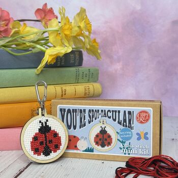 You're Spot Tacular! Mini Matchbox Cross Stitch Kit, 2 of 7