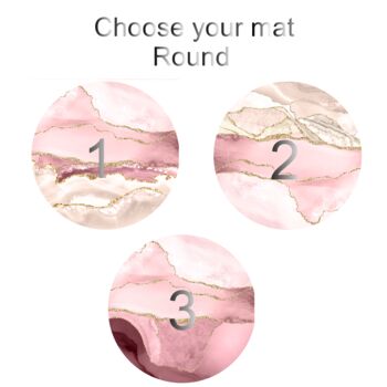 Personalised Blush Pink Marble Mouse Mat, 4 of 11