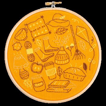 Autumn Doodles Embroidery Kit, 3 of 3