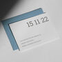 Hand Printed Personalised Wedding Save The Date Card, thumbnail 1 of 9