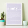 Personalised Auntie / Uncle Dictionary Print, thumbnail 3 of 4