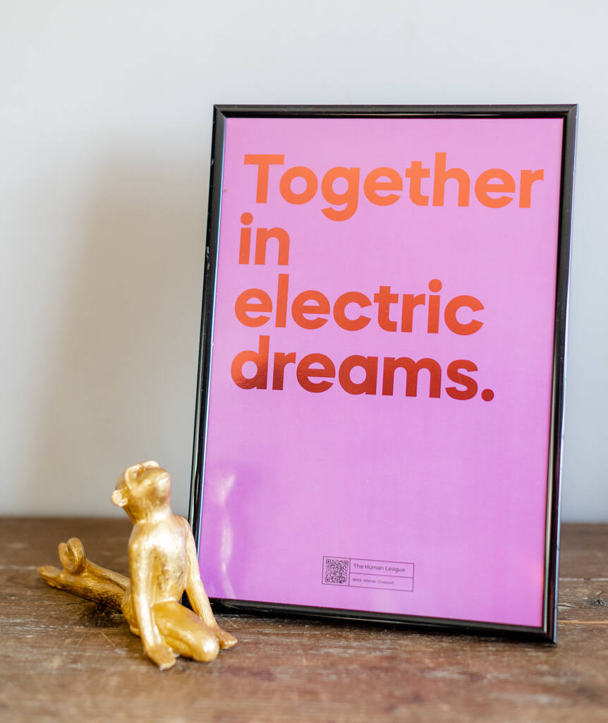 Lyric Print That Plays 'Together In Electric Dreams' By Say it with