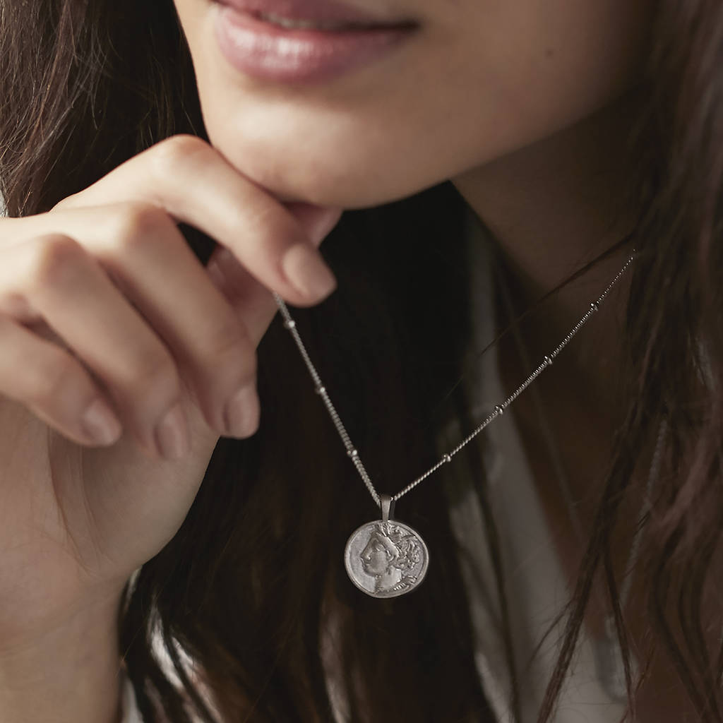 Tanit Coin Necklace Goddess Of Life By 