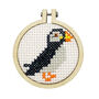 I Puffin Love North Berwick! Mini Matchbox Cross Stitch Kit, thumbnail 3 of 4