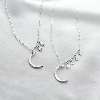 Personalised Moon And Stars Necklace, 4 of 6
