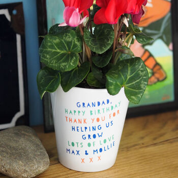 Personalised Plant Pot Gift For Dad, 2 of 3