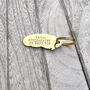 Brass Feather Dog ID Tag, thumbnail 2 of 2