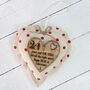 31st Time Pieces Anniversary Personalised Heart, thumbnail 2 of 3