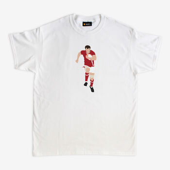 Sam Warburton Wales Rugby T Shirt, 2 of 4