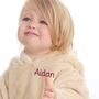 Personalised Embroidered Oversize Plush Hoodie Infants, thumbnail 4 of 6