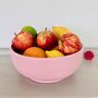 Antique Painted Pink Wooden Fruit Bowl, thumbnail 1 of 8