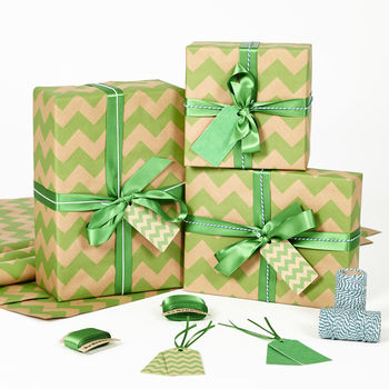 Recycled Chevron Wrapping Paper, 2 of 2