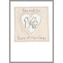 Personalisaed 14th Ivory Wedding Anniversary Card, thumbnail 7 of 7