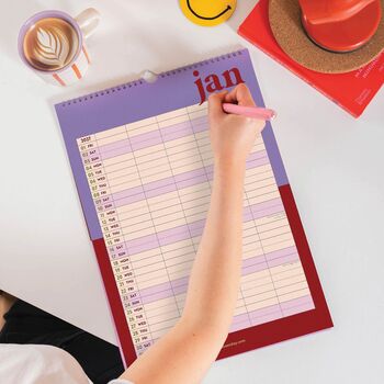 2026 2027 A3 Family Wall Calendar | Academic Year | Bold Block, 3 of 7