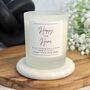 New Home Gift Personalised Housewarming Candle, thumbnail 1 of 5