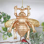 Gold Bee Hanging Decoration, thumbnail 1 of 2