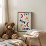 The Moon And Stars Hand Painted Nursery Print, thumbnail 2 of 7