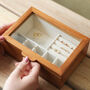 Glass Top Wooden Jewellery Box, thumbnail 6 of 6